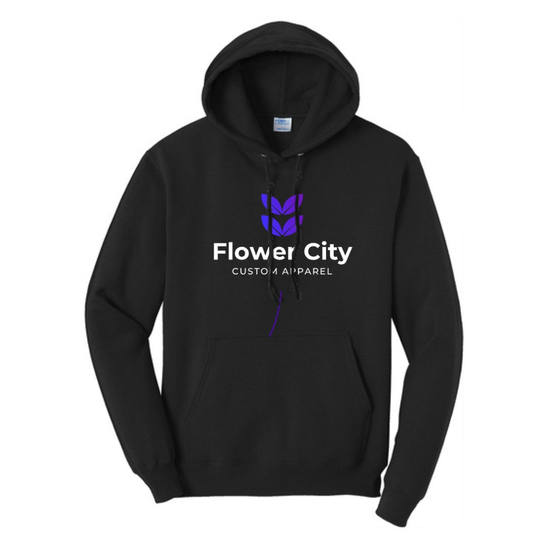 Flower City Classic Hoodie — Black