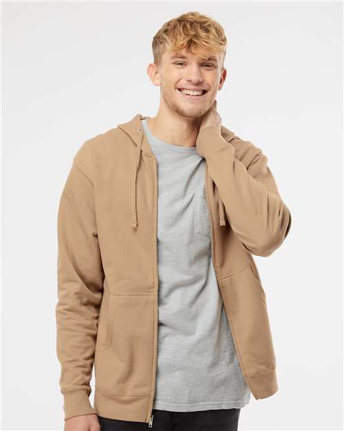 Unisex Midweight Full-Zip Hooded Sweatshirt