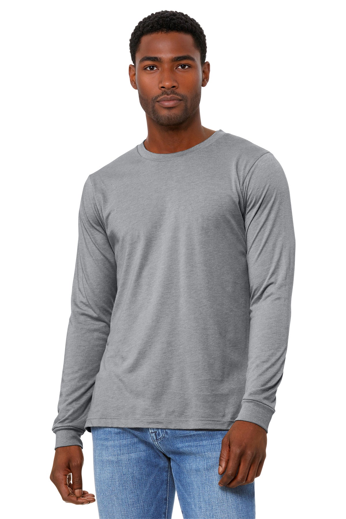 Unisex Heather CVC Long Sleeve Tee