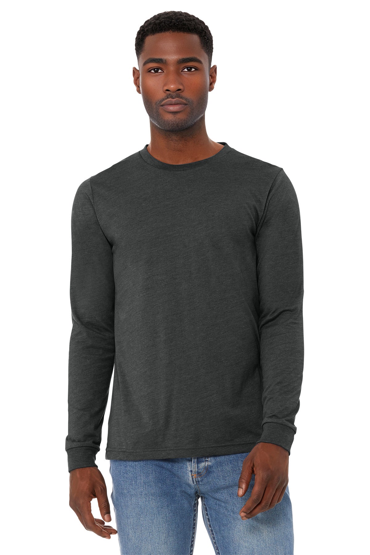 Unisex Heather CVC Long Sleeve Tee