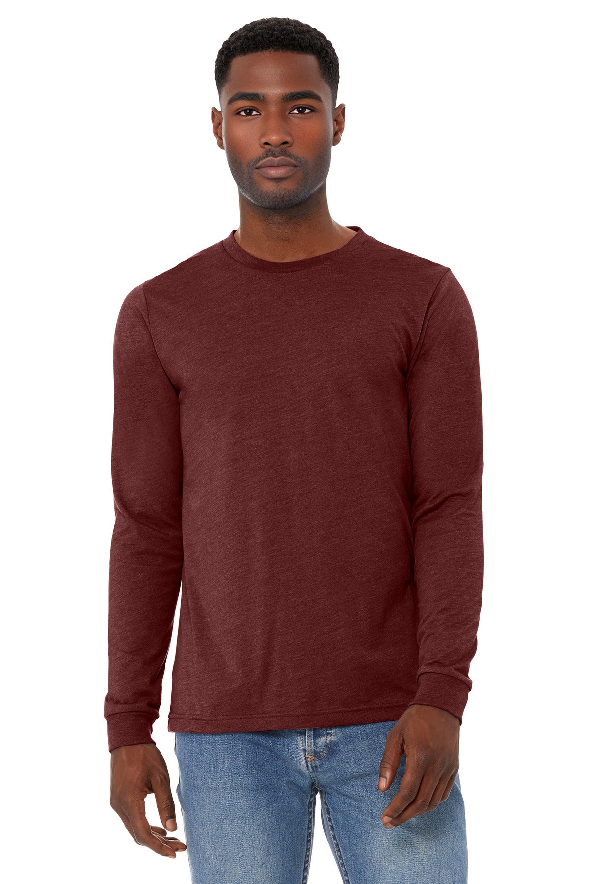 Unisex Heather CVC Long Sleeve Tee