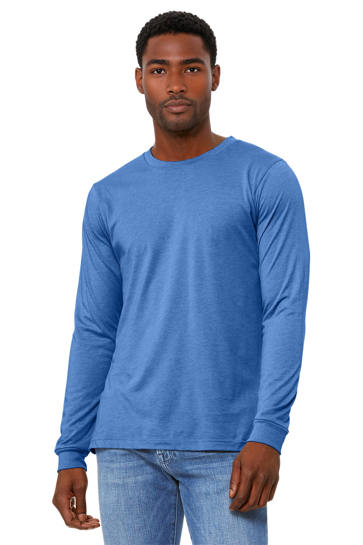 Unisex Heather CVC Long Sleeve Tee