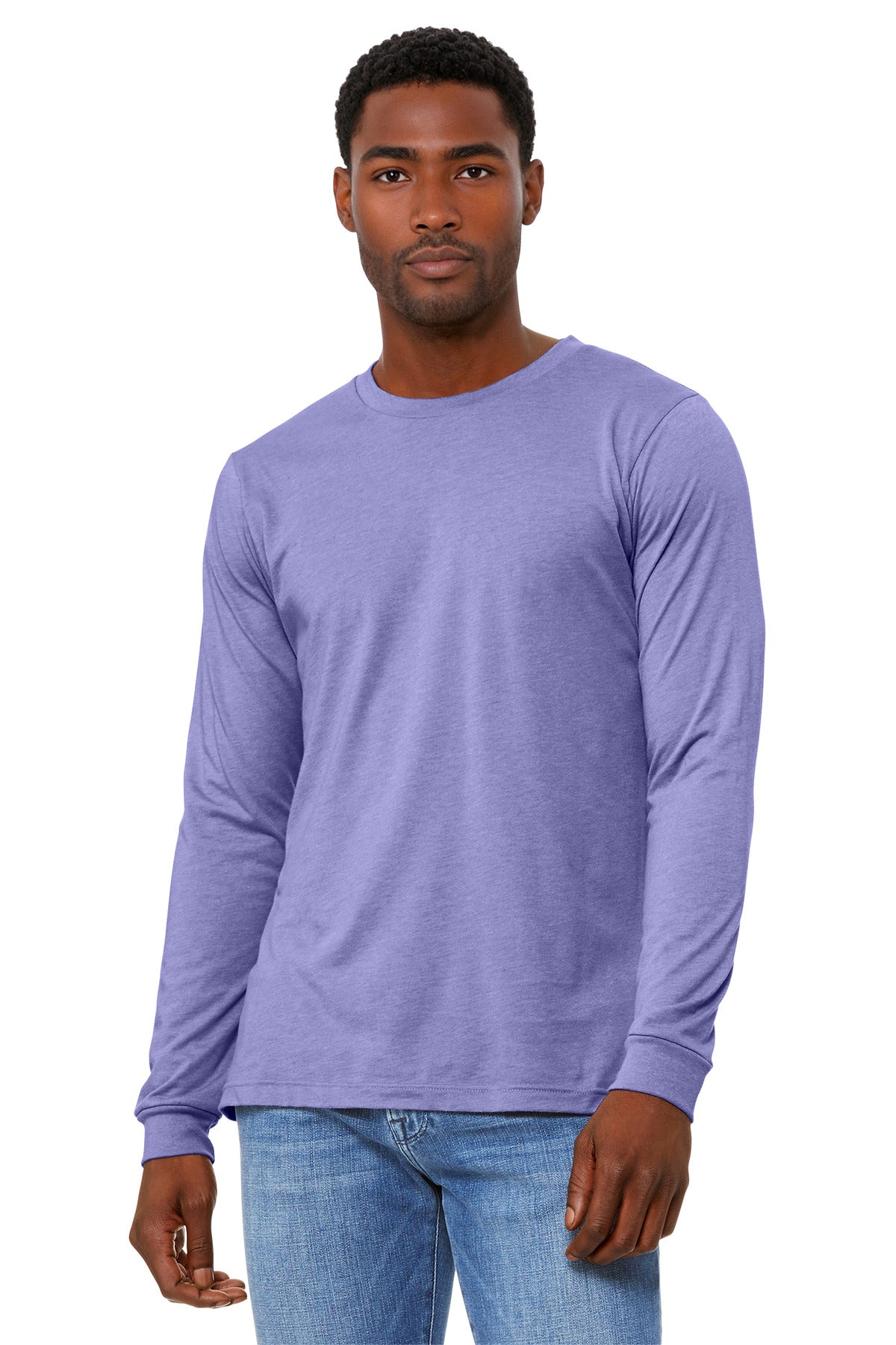 Unisex Heather CVC Long Sleeve Tee