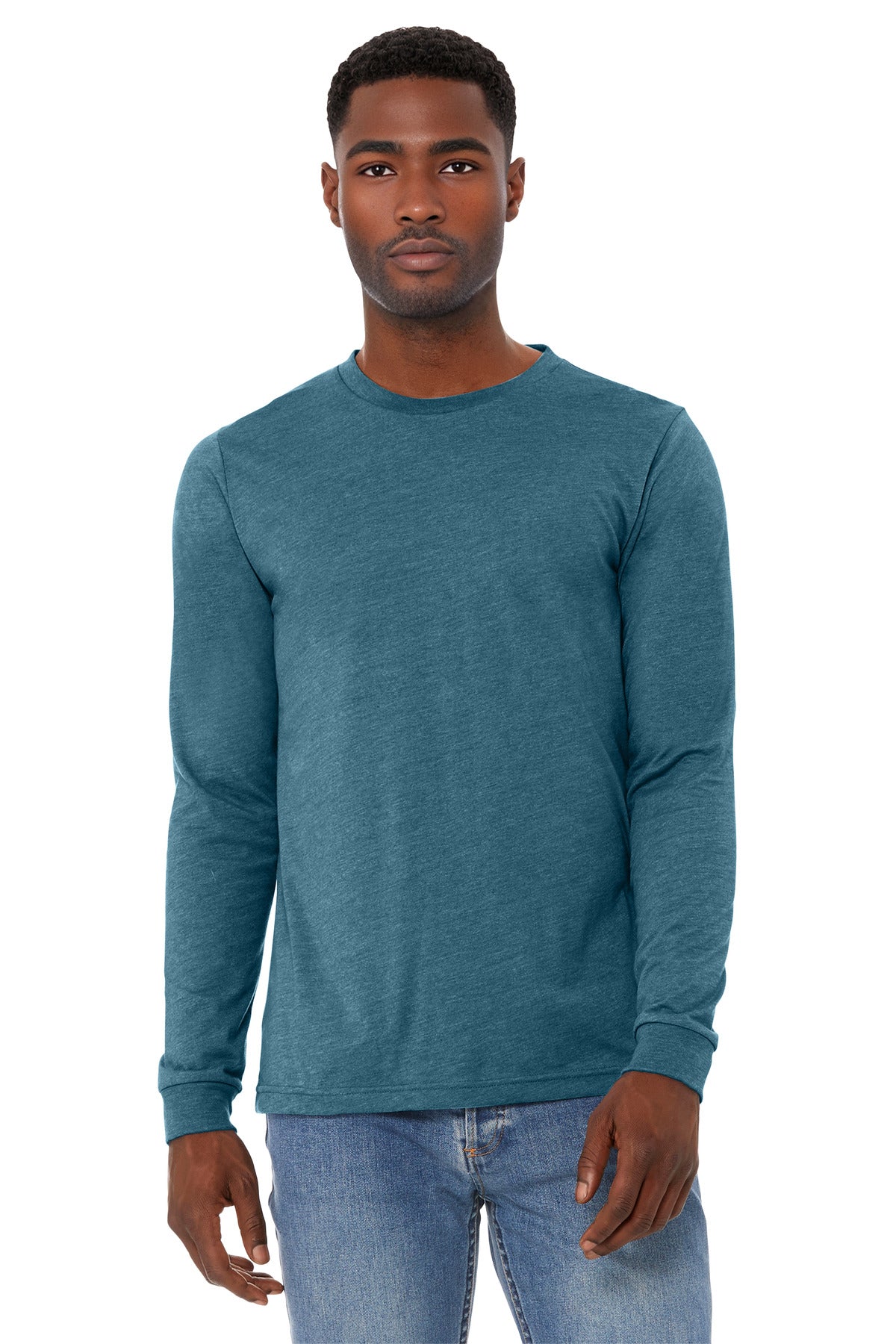 Unisex Heather CVC Long Sleeve Tee