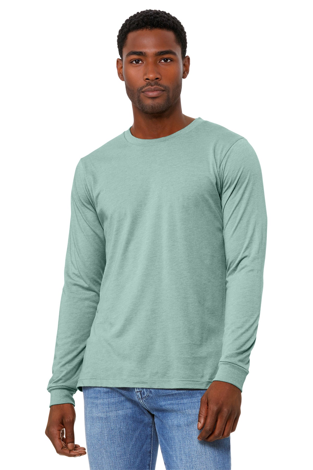 Unisex Heather CVC Long Sleeve Tee
