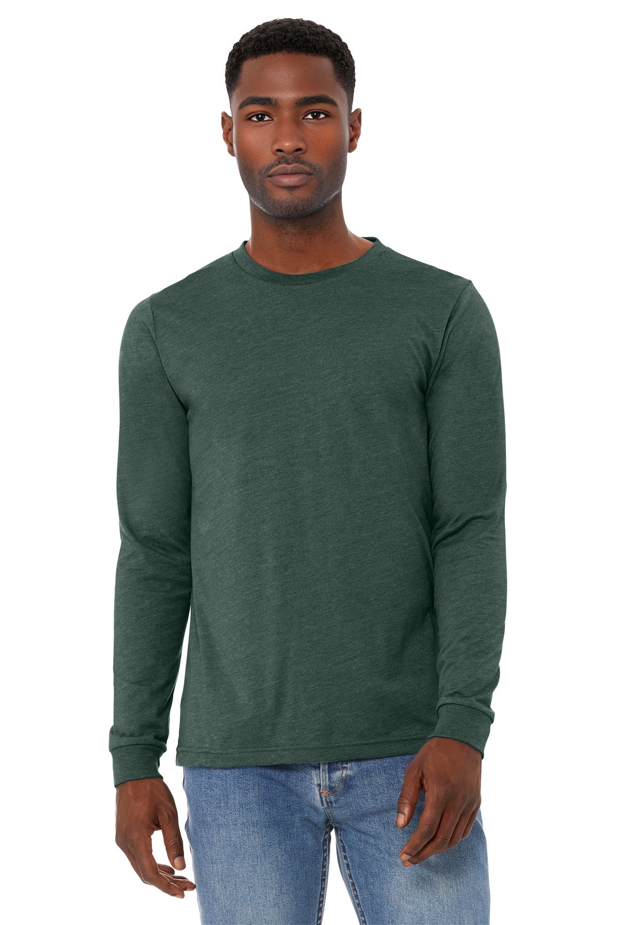 Unisex Heather CVC Long Sleeve Tee
