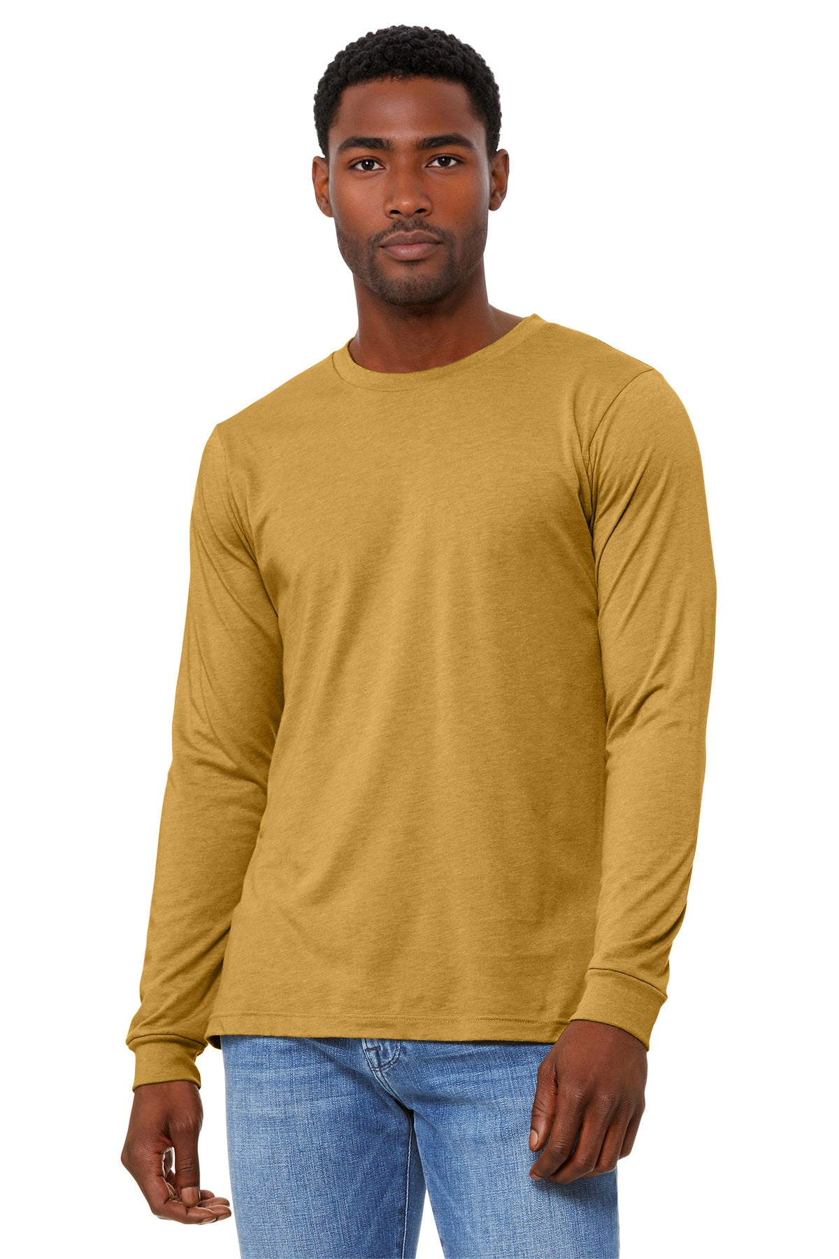 Unisex Heather CVC Long Sleeve Tee