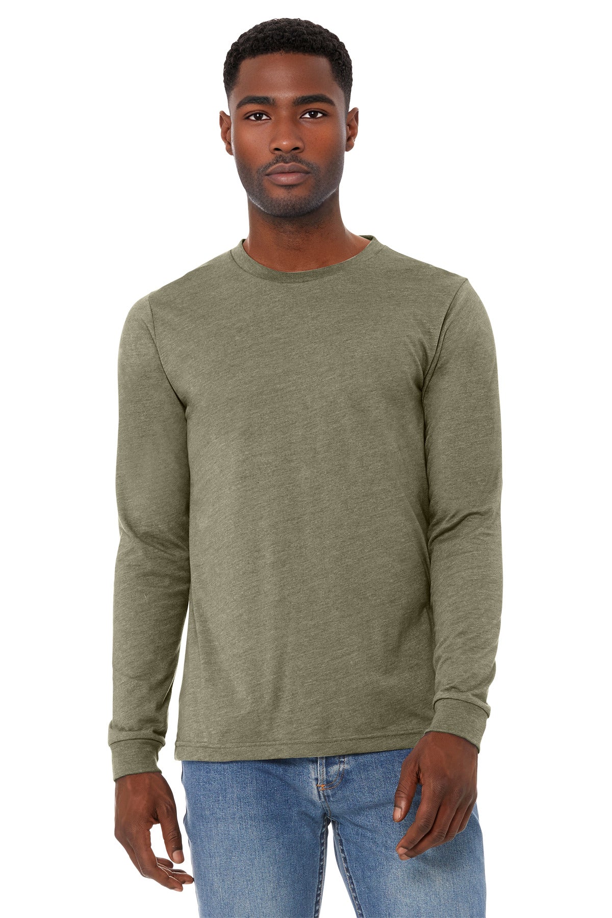Unisex Heather CVC Long Sleeve Tee