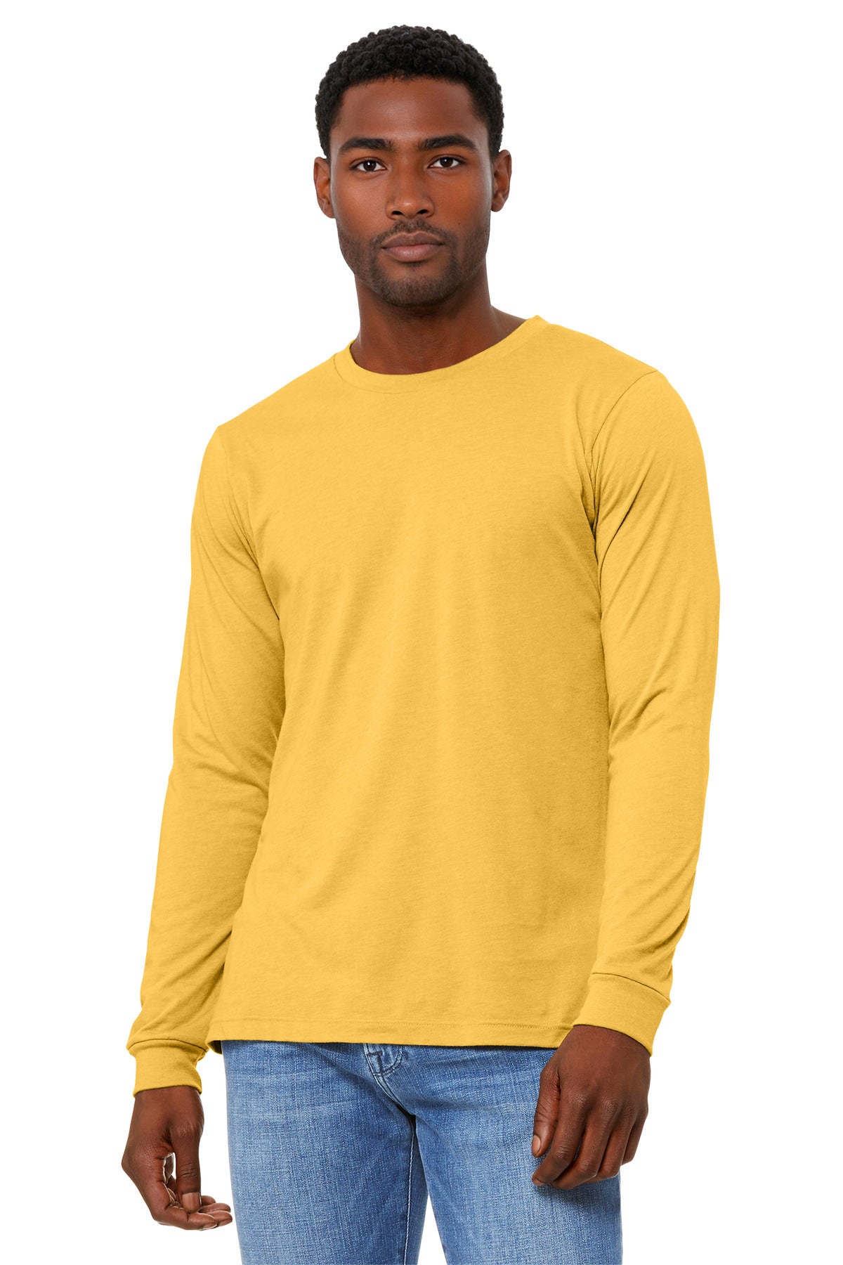 Unisex Heather CVC Long Sleeve Tee