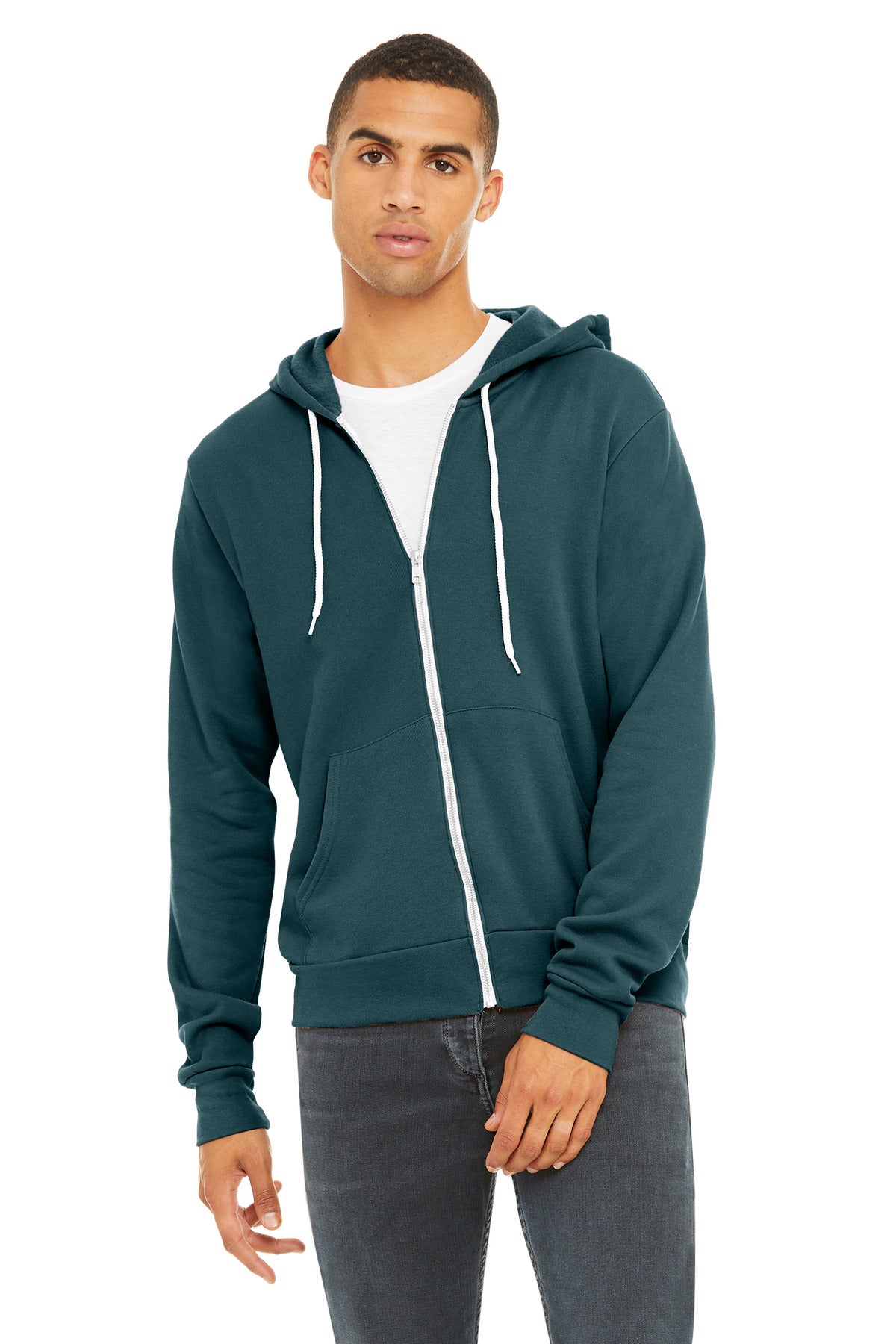 Modern Fit Zip Hoodie (Bella+Canvas 3739)