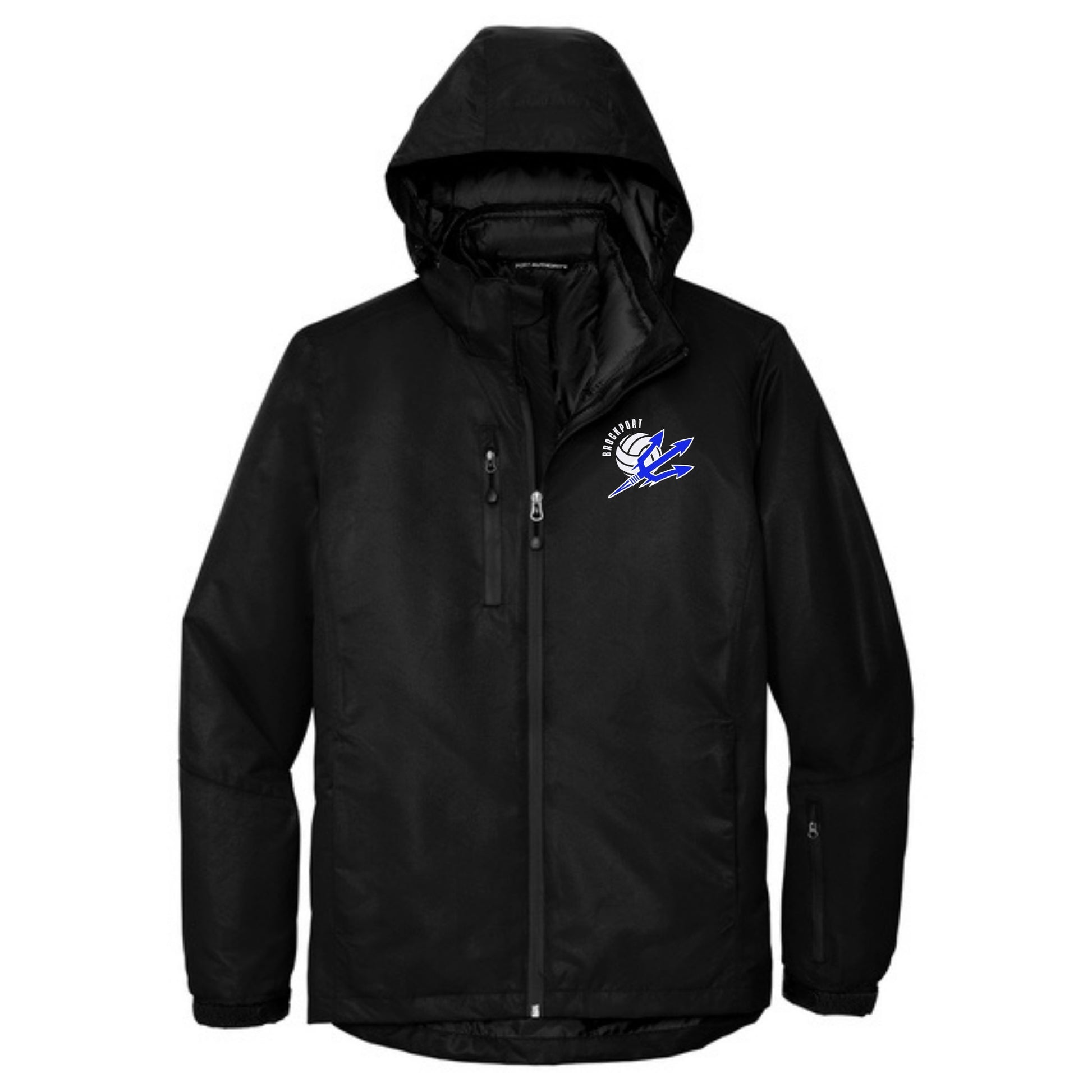 Custom Brockport Volleyball Heavyweight Winter Parka — Flower City Apparel