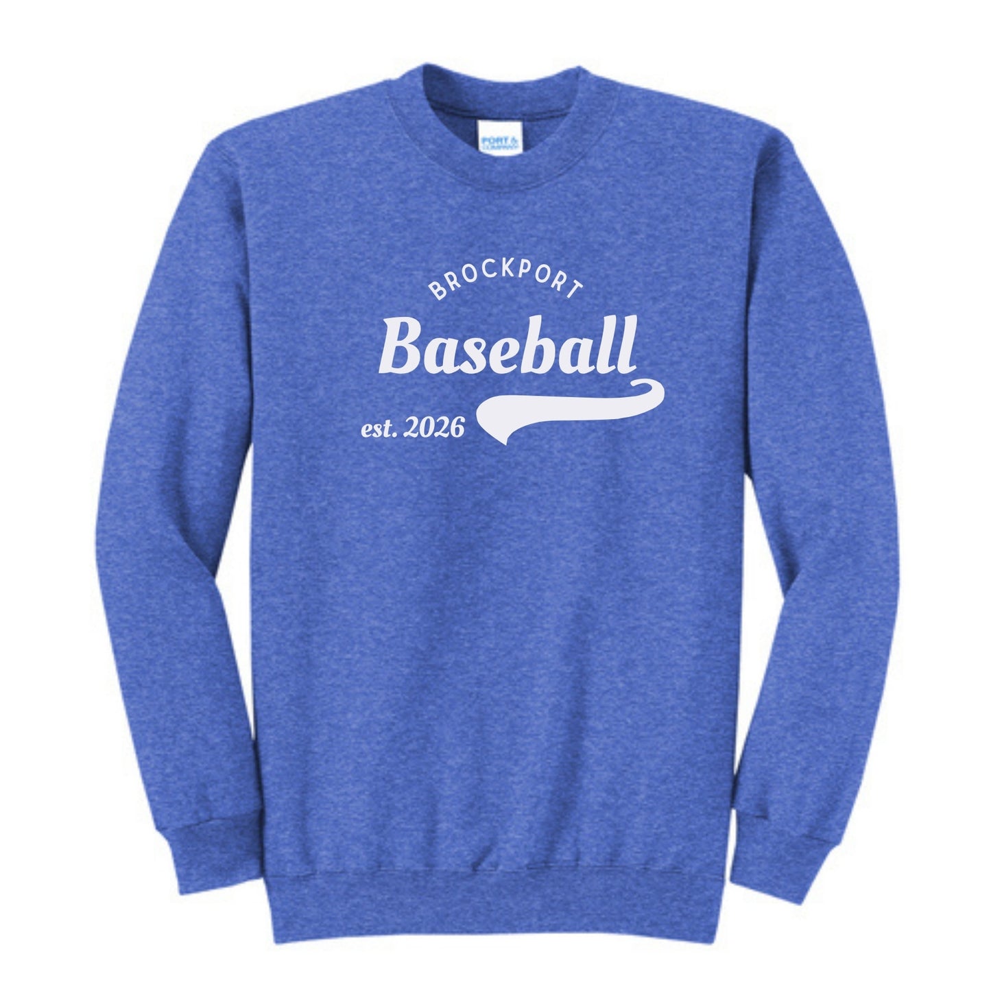 Retro Brockport Baseball Fleece Crew